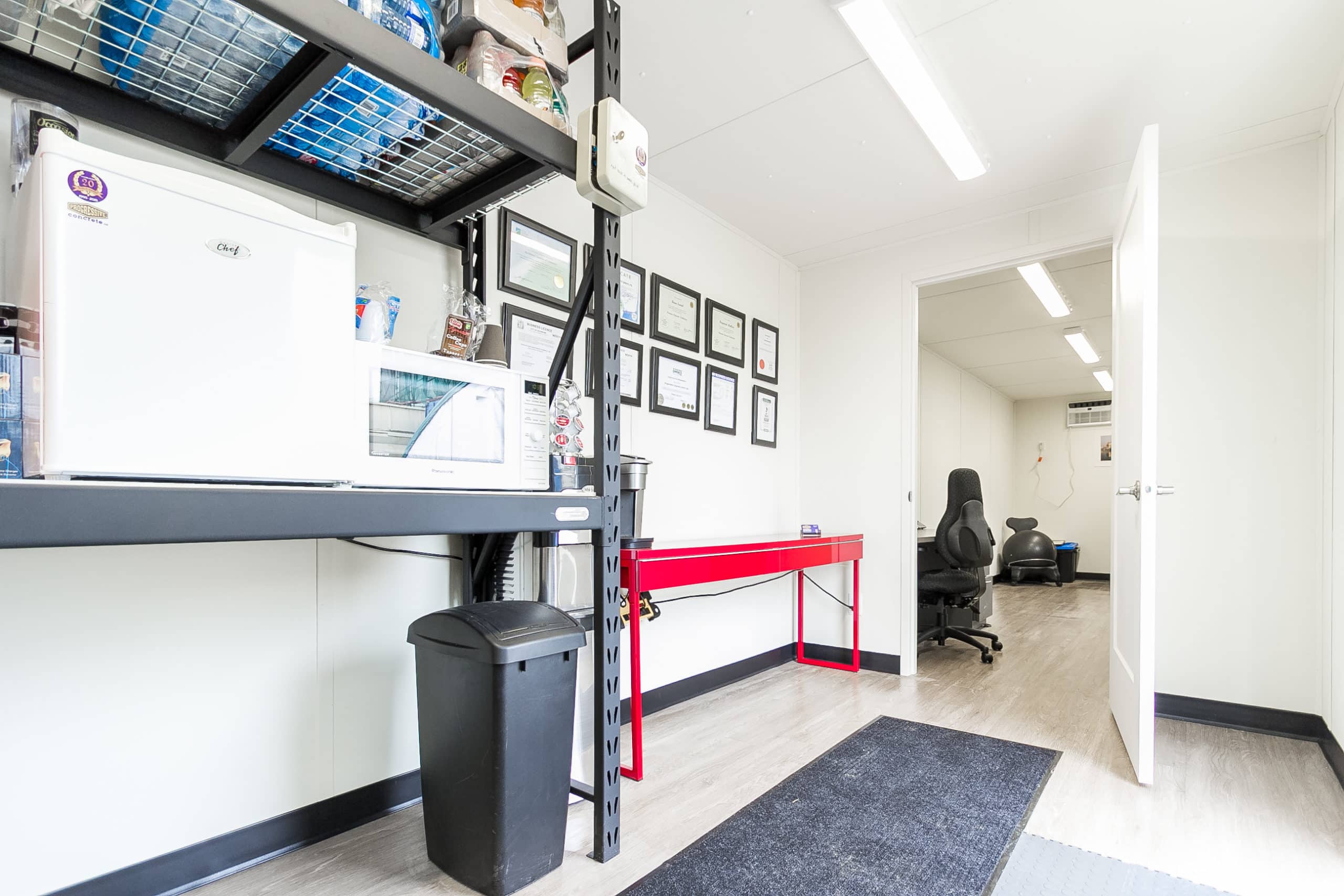 40’HC Office CUBE – Vinyl Drywall Finished - Port Shipping Containers