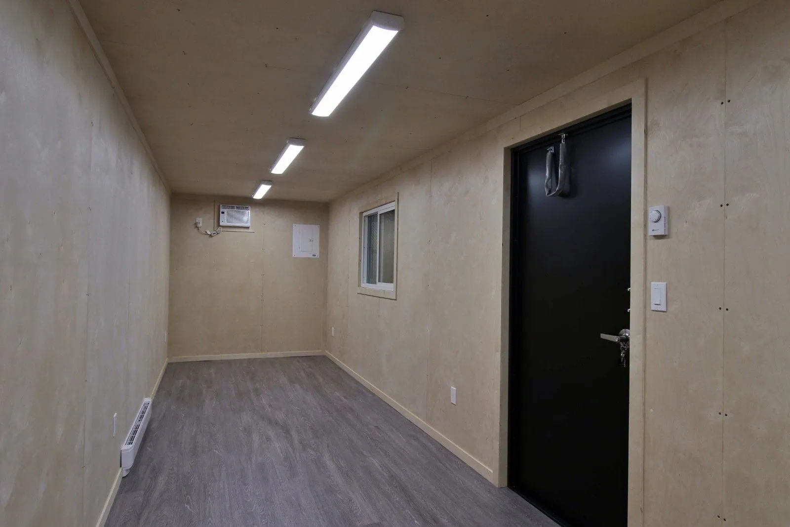 40’ Office CUBE – Wood Finished - Port Shipping Containers