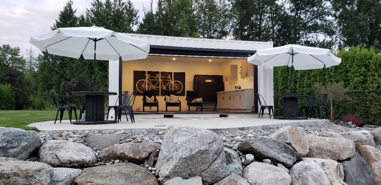 Poolside Bar Oasis in Fort Langley - Port Shipping Containers