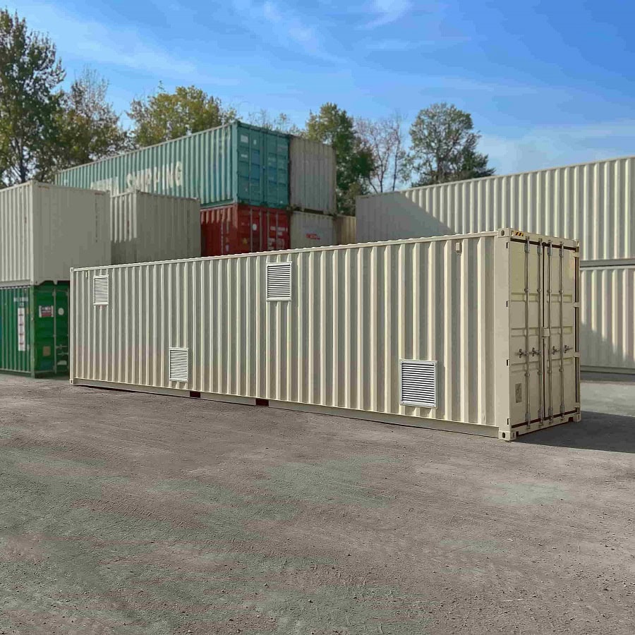 40&rsquo;HC &ldquo;CONTAINMENT CUBE&rdquo; with 4 x Roll Up Doors - Port Shipping Containers