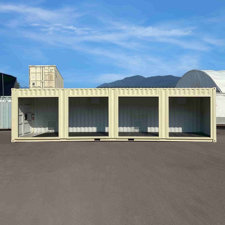 40&rsquo;HC &ldquo;CONTAINMENT CUBE&rdquo; with 4 x Roll Up Doors - Port Shipping Containers