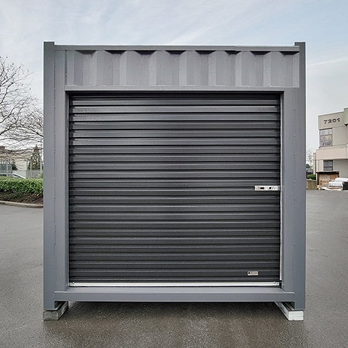 15′ “Cut Down” Used Container + Rollup - Port Shipping Containers