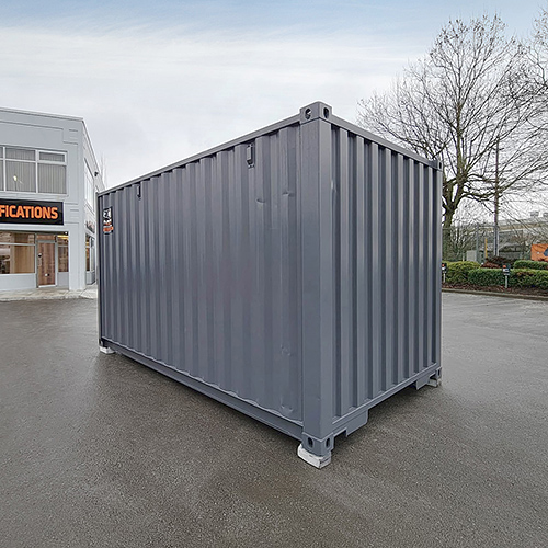 15′ “Cut Down” Used Container + Rollup - Port Shipping Containers