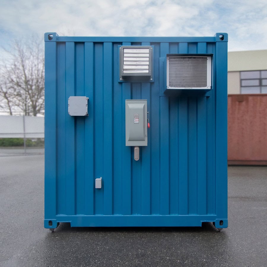 Shipyard Machinery Enclosure - Port Shipping Containers