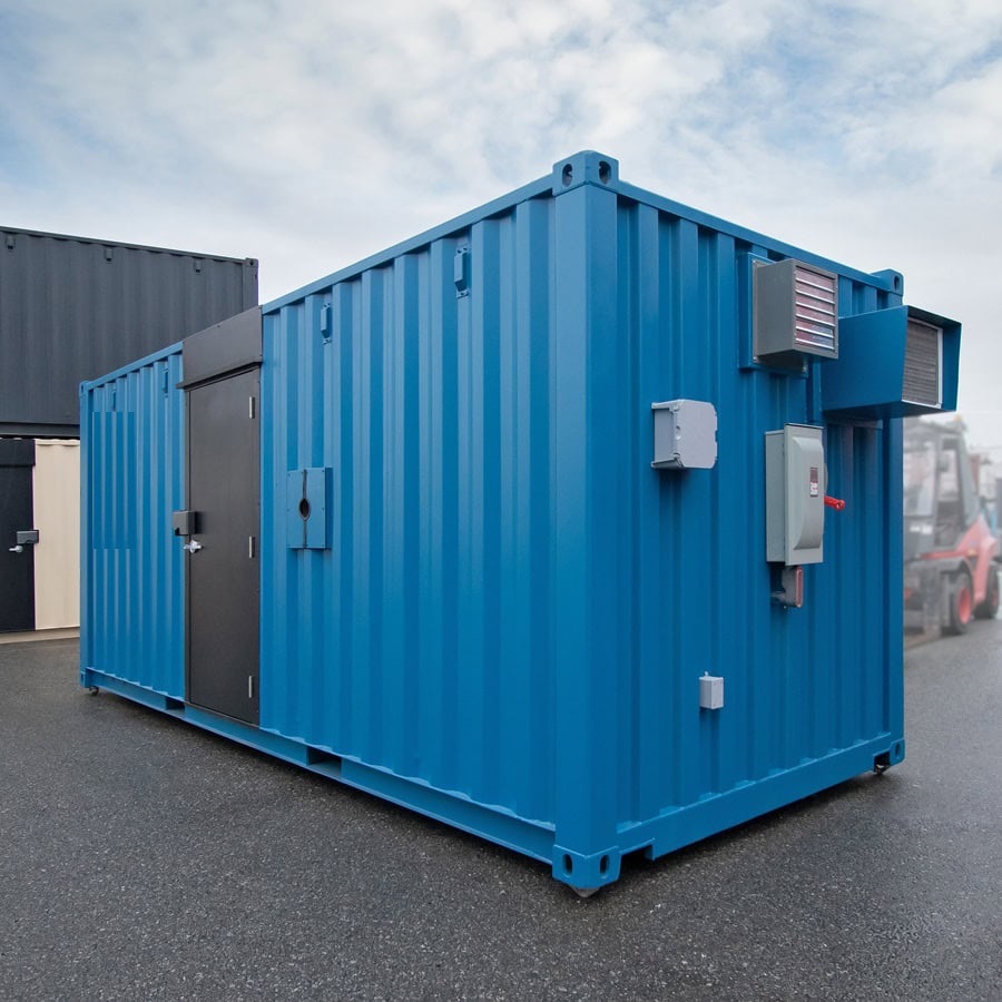 Shipyard Machinery Enclosure - Port Shipping Containers