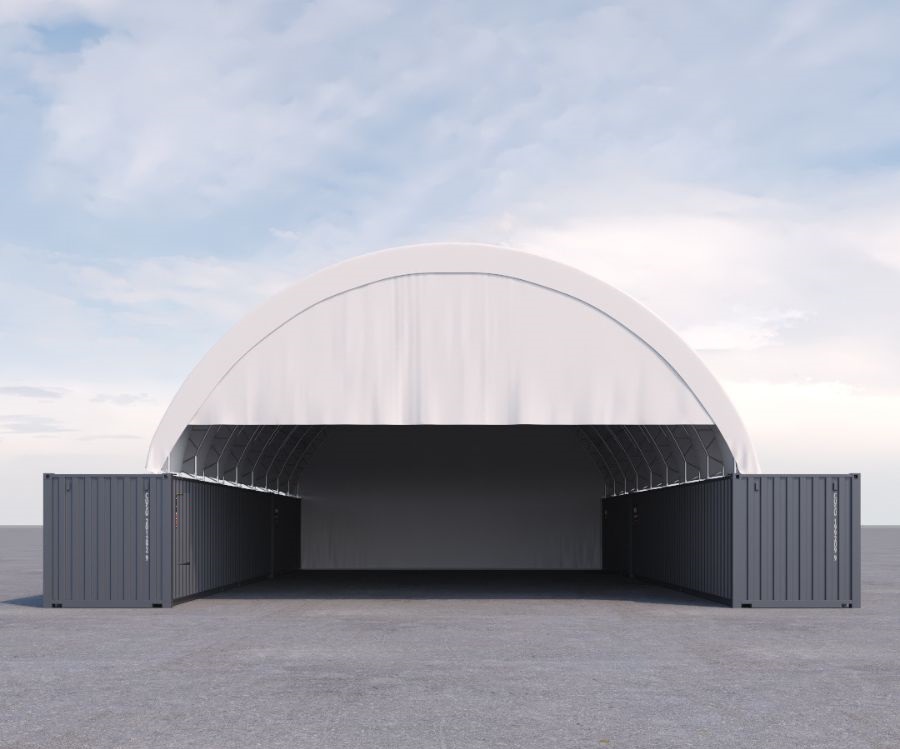 40&rsquo; x 60&rsquo; Container Shelter - Port Shipping Containers