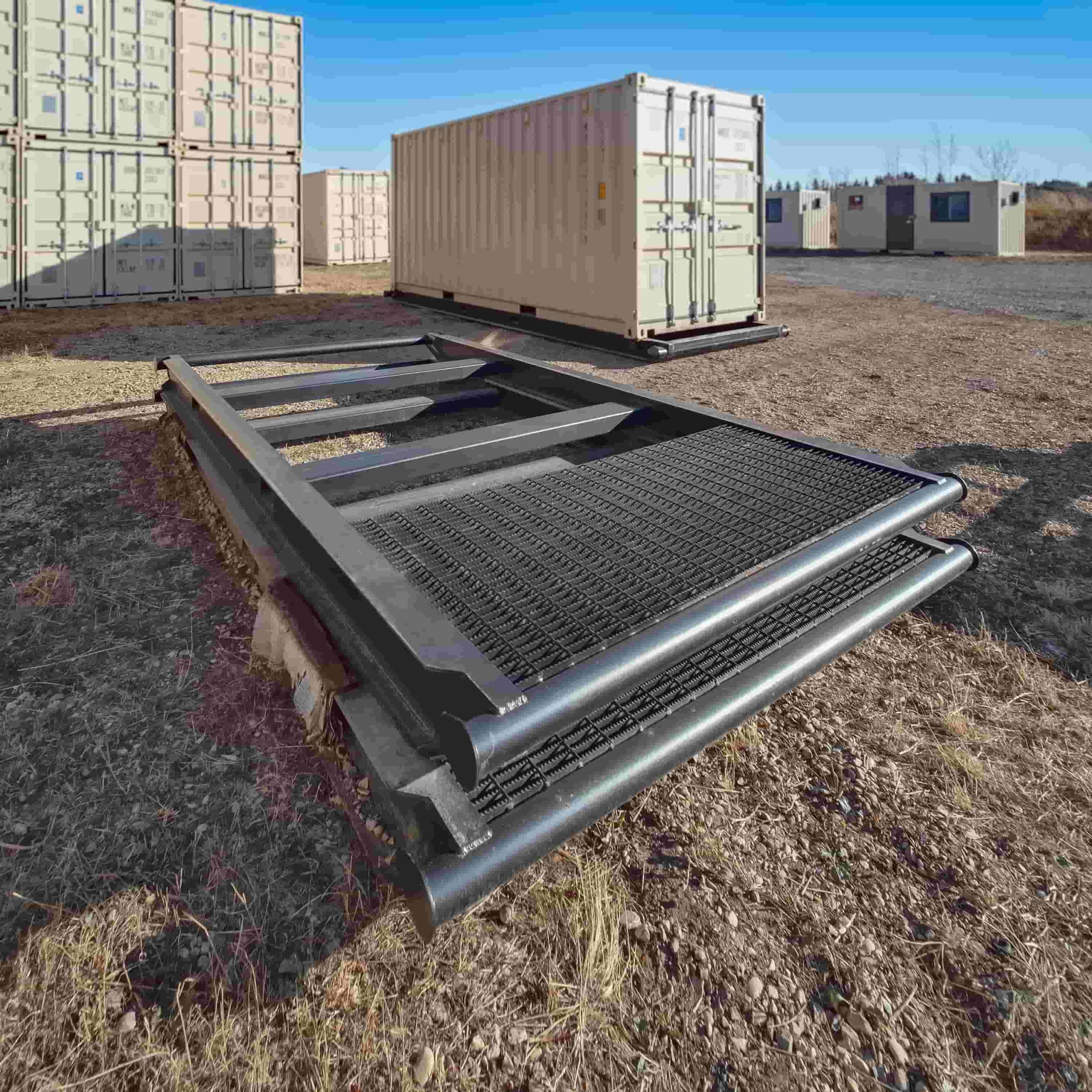 10&rsquo; Grated &ldquo;Weld On&rdquo; Skid - Port Shipping Containers