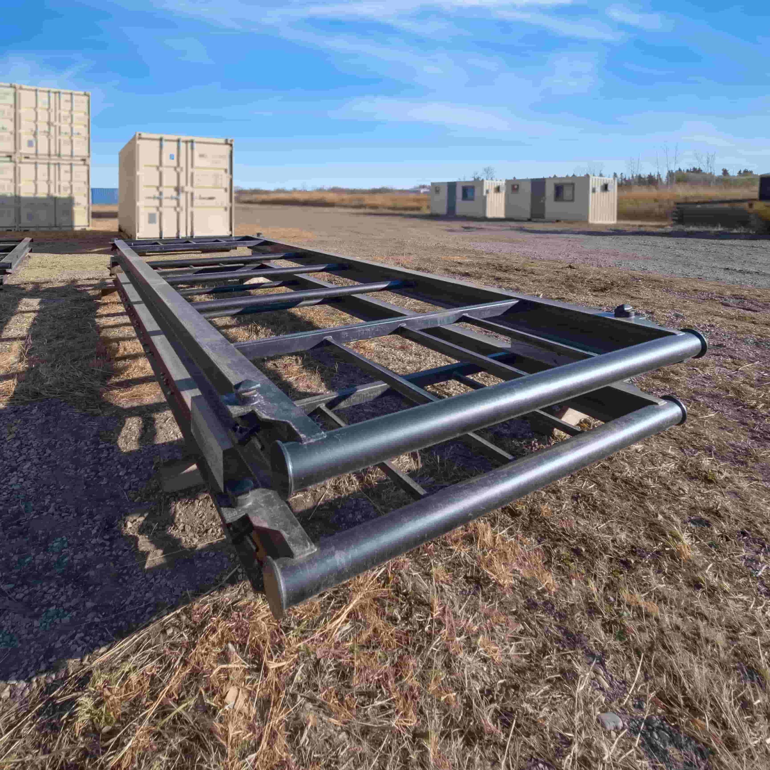 20&rsquo; Container skid w/ twist locks &ldquo;Non-Grated&rdquo; - Port Shipping Containers