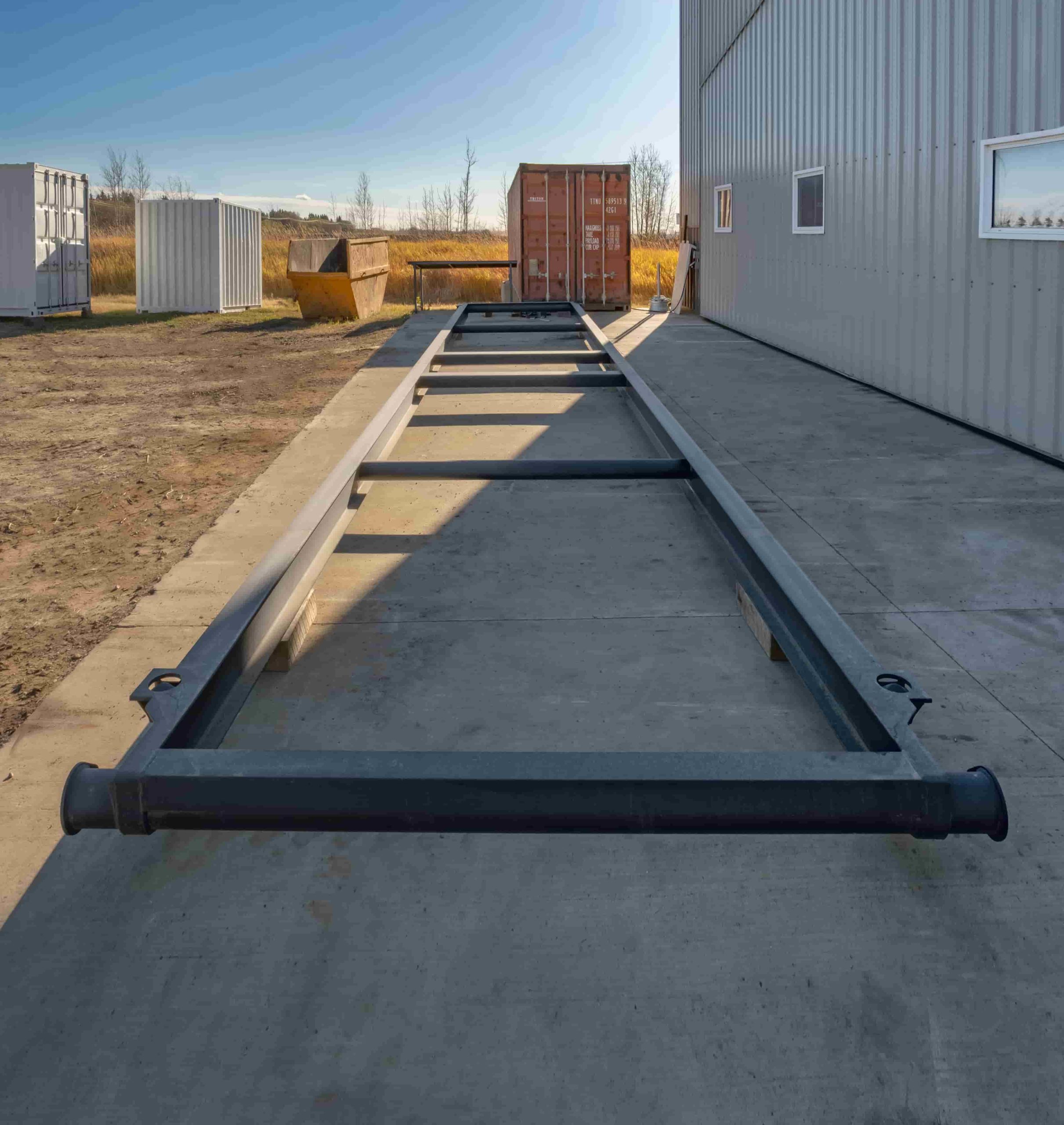 40&rsquo; Container skid w/ twist lock &ldquo;Non Grated&rdquo; - Port Shipping Containers