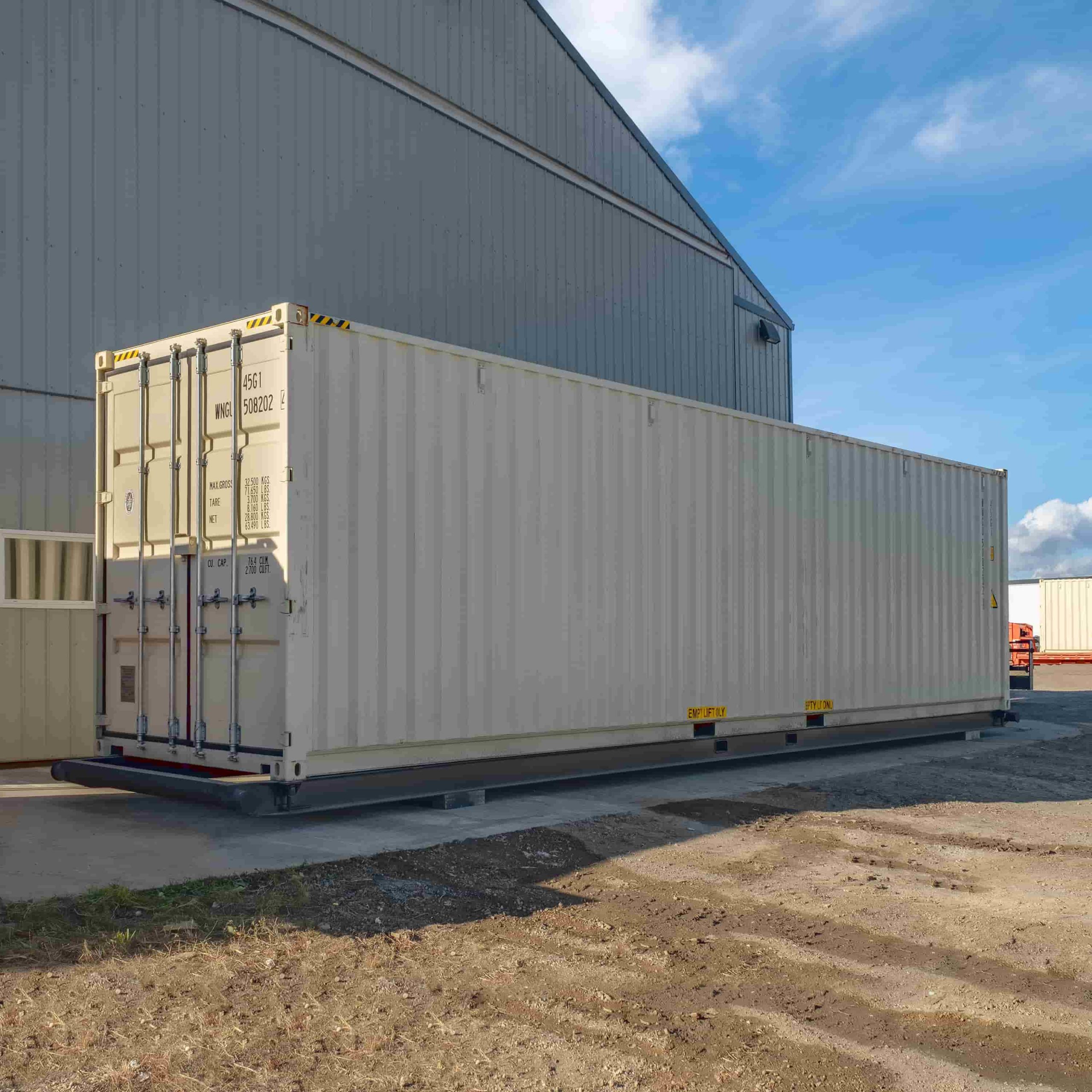 40&rsquo; Container skid w/ twist lock &ldquo;Non Grated&rdquo; - Port Shipping Containers
