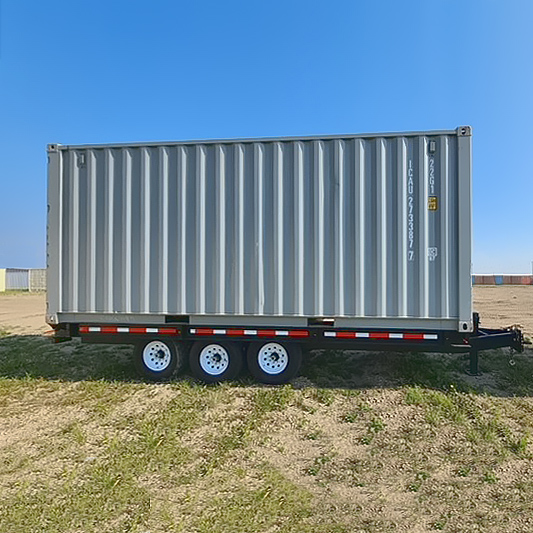 20&rsquo; Bumper Pull Container Chassis - Port Shipping Containers