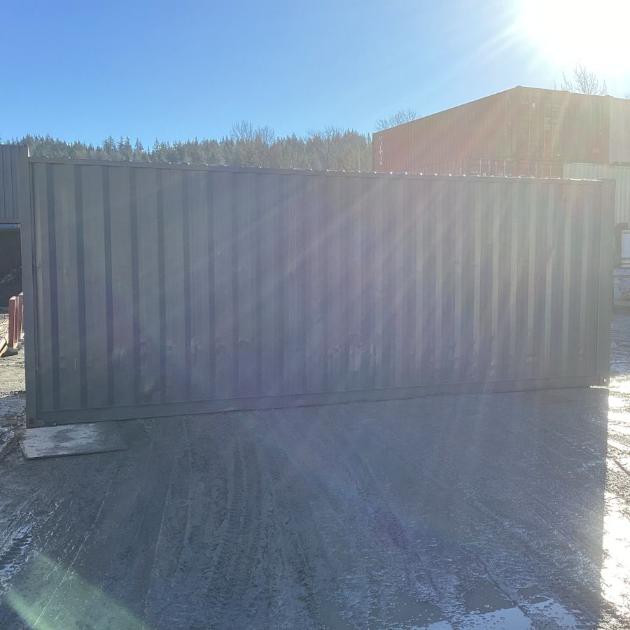 25&rsquo;HC Used Shipping Container (Painted Slate Grey) - Port Shipping Containers